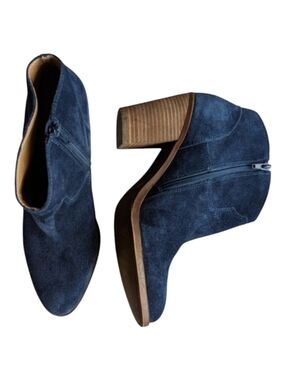 Lucky Brand Eller Blue Suede Boots Women's Size 12M